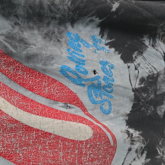 Vintage Leffty The Tag Rolling Stones Steel Wheels tour 1989 Rock Tie Dye See De - Picture 5 of 12